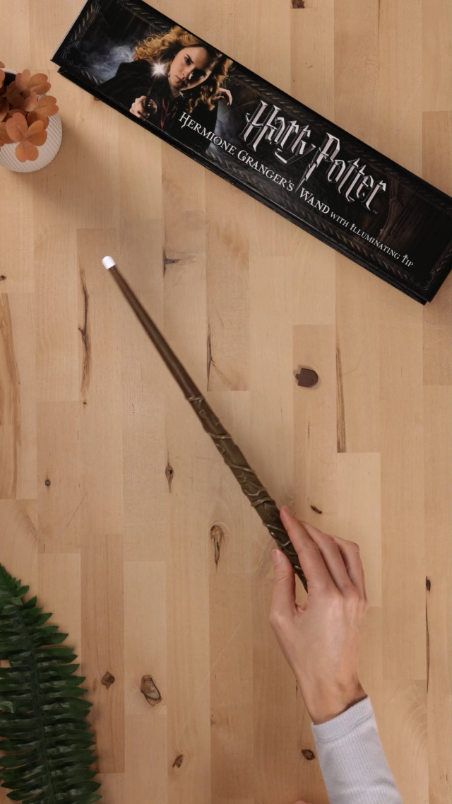 Varita De Hermione Granger Con Punta Iluminada | Réplica De Alta Calidad De Harry Potter, Efecto Lumos Y Nox, Ideal Para Coleccionistas Y Fans
