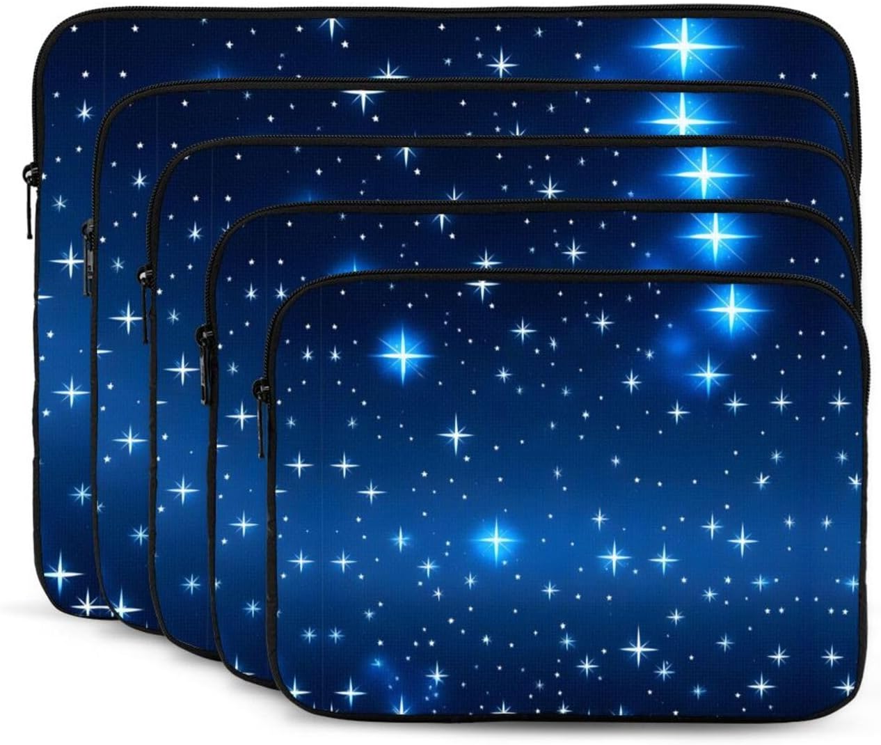 Blue Star Pattern Printed 13 inch Laptop Case, Business/Office Commuter Laptop Case image 2
