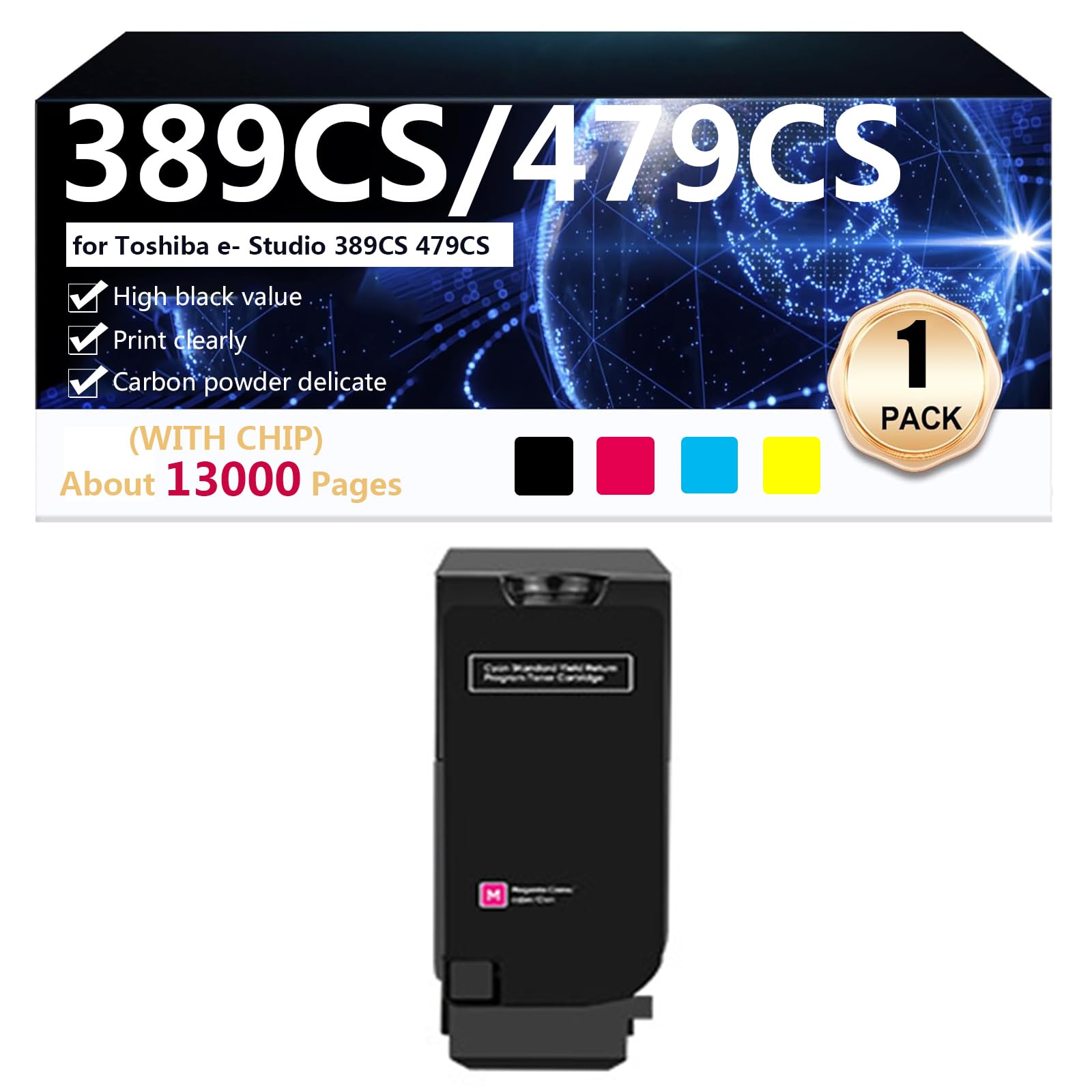 Toner T-FC389UKR Toshiba e-Studio 479CS Remplacement Simple sans Traces de Poudre