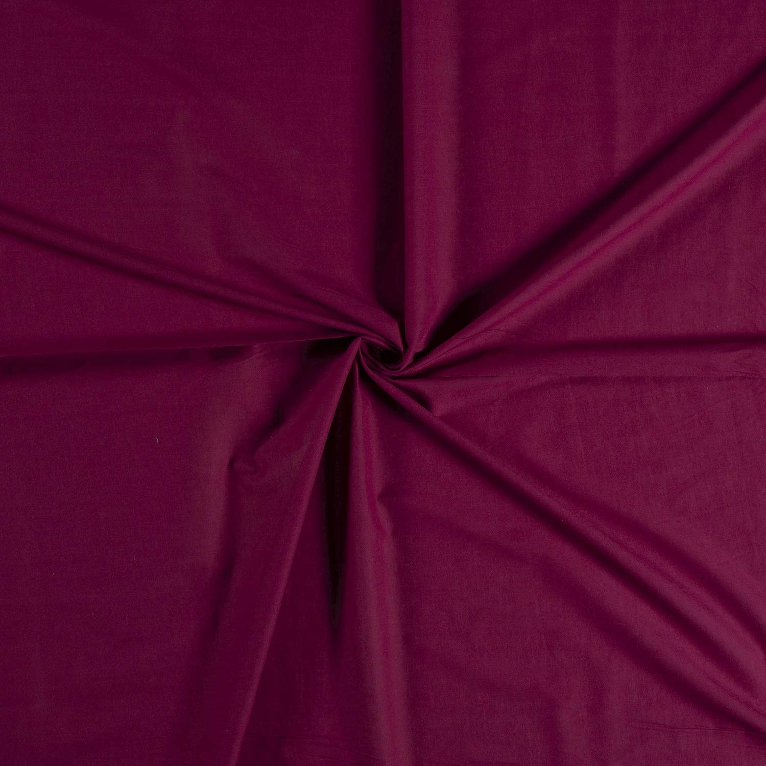 CRS Fur FabricsPlain 100% Cotton Voile Material - Wine, 1Mtr 140cmx100cm