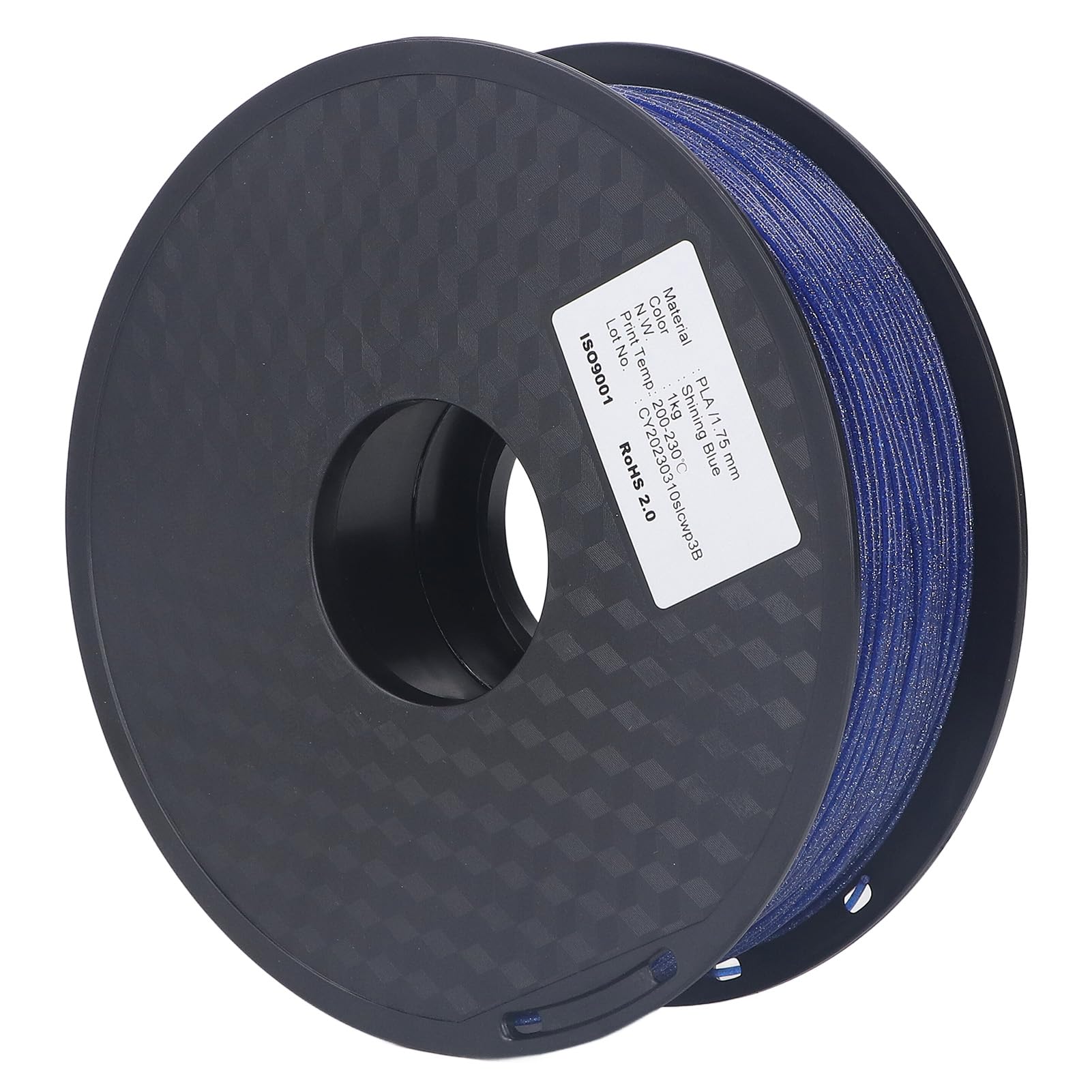 Filament do drukarki 3D 1,75 mm błyszczący, musujący niebieski, mocny, gładki jedwabny materiał eksploatacyjny PLA dla entuzjastów i profesjonalistów druku 3D