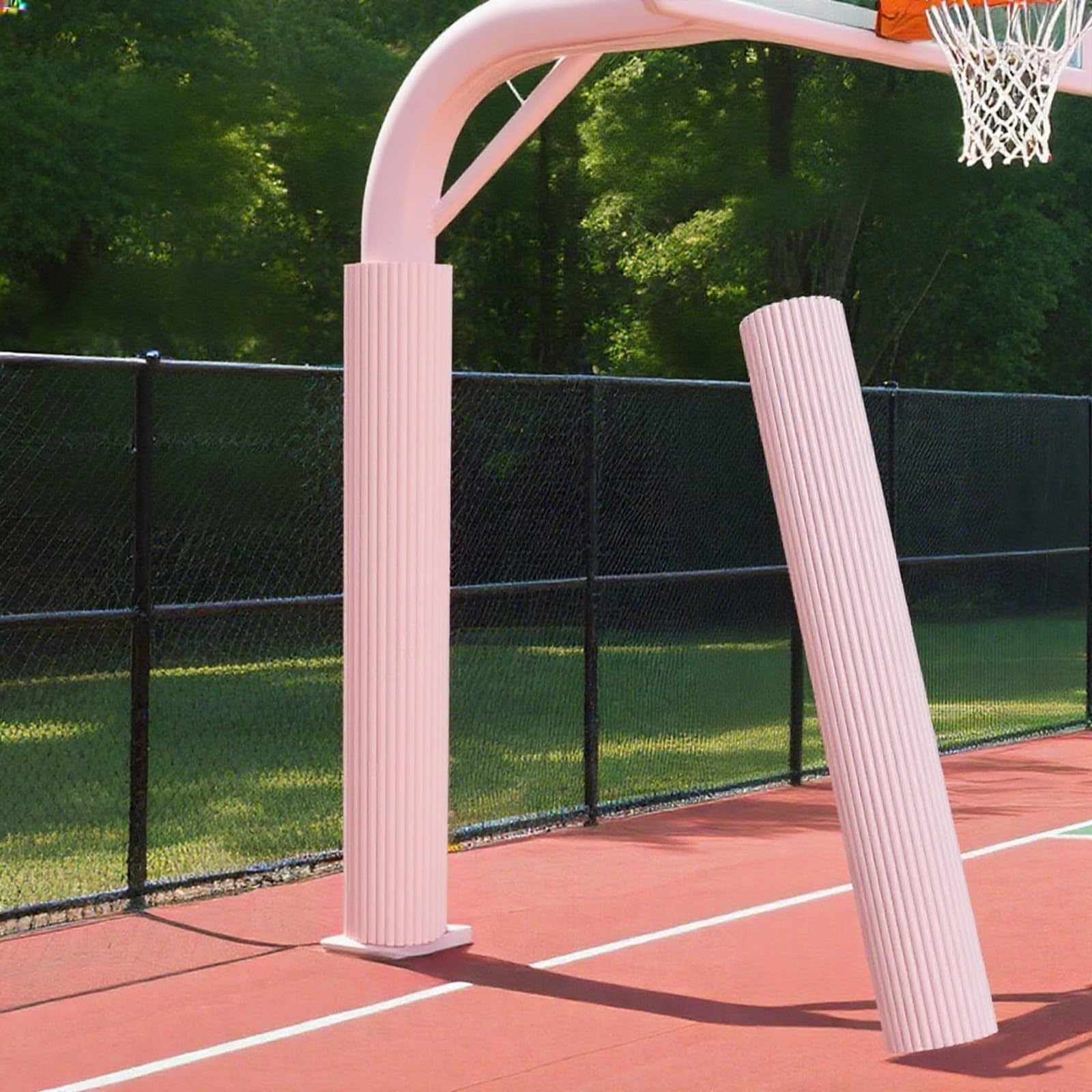 Protection poteau de basket-ball idéale pour le garage et la salle de sport