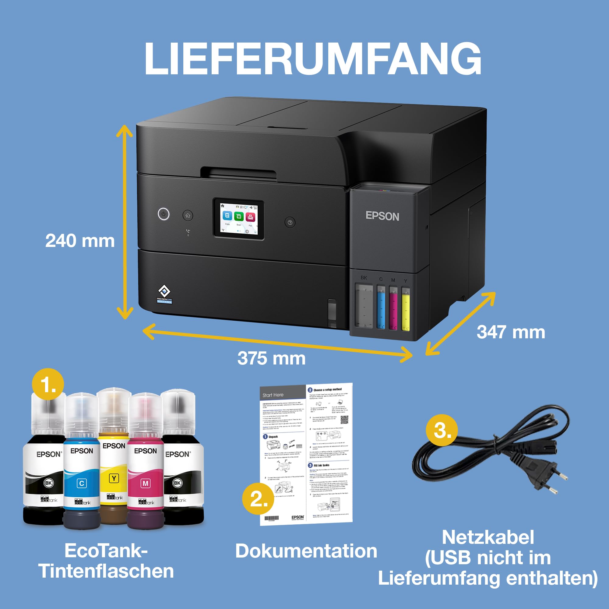 Epson EcoTank ET-4950 Tintentankdrucker – Bild 6