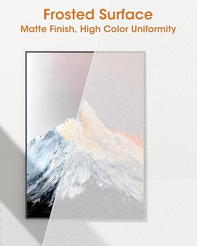 Miniatura 10 de sungwoo Tapete para silla de oficina para alfombra, 47.2 x 60 pulgadas, tapete para silla de escritorio plano esmerilado para alfombras de pelo alto