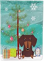 Vista 1134 de Caroline's Treasures BB4243GF Bandera de jardín con texto en inglés «Merry Christmas» con texto en inglés «Merry Christmas», bandera decorativa