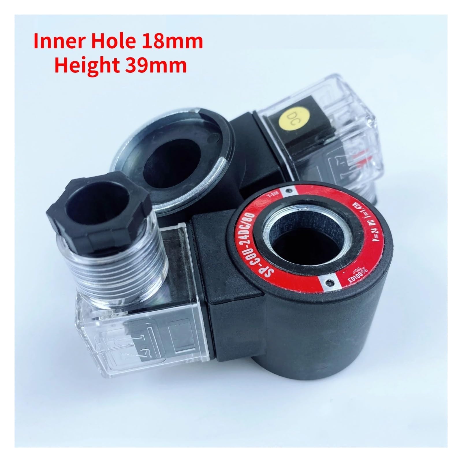 Bobina dell'elettrovalvola idraulica SP-COU-24DC/80-12DC/80 Foro Interno 18mm Altezza 39mm SP-COI-230/50(DC24V)