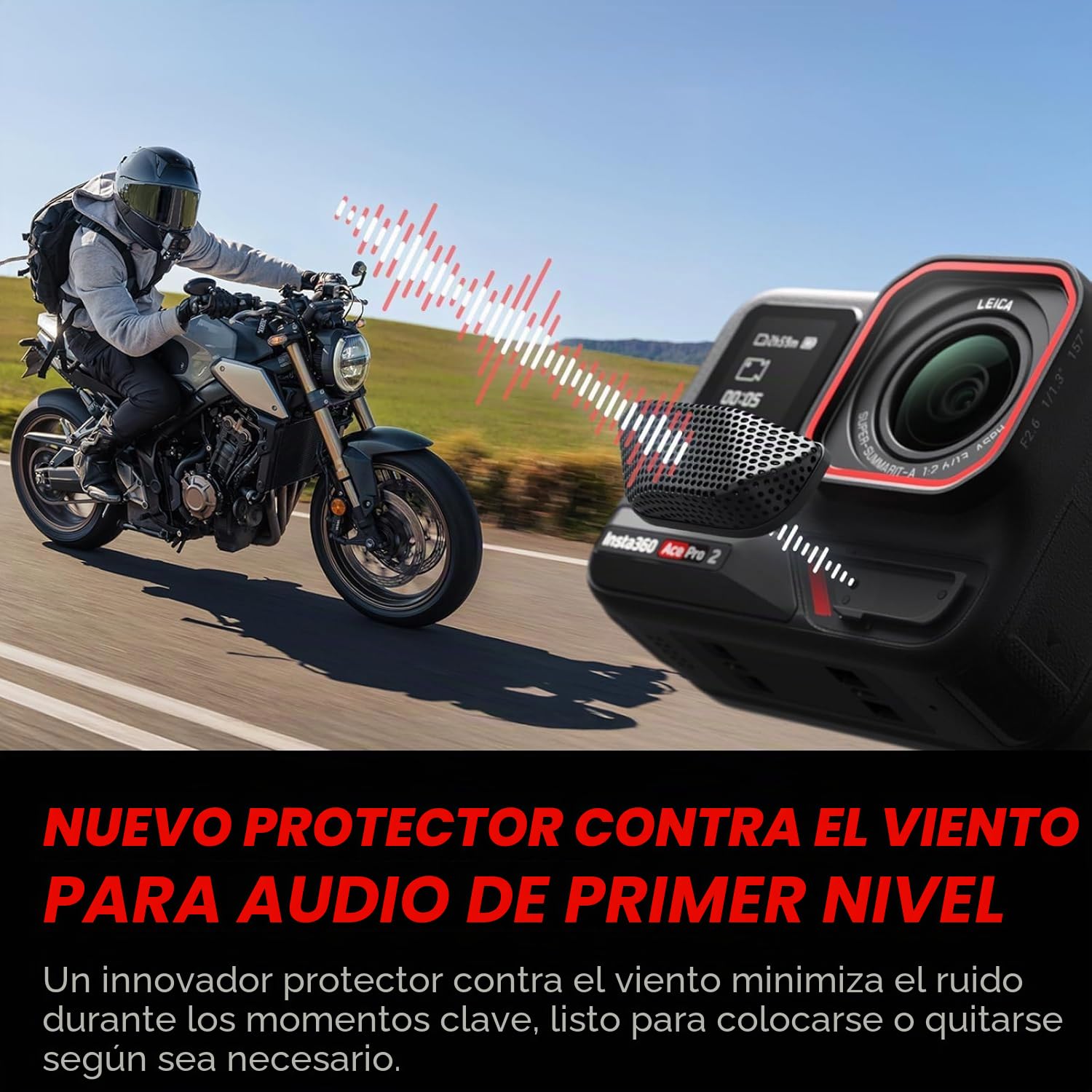 Insta360 Cámara de acción Ace Pro 2-8K codiseñada con Leica
