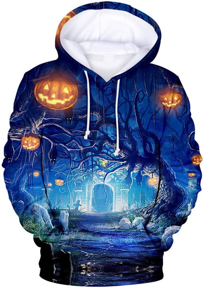 WILLBE Women Halloween Sweatshirt, Hoodie Sweatshirt Pullover Tops Hoodied Hoodie Outwear Halloween Blouse Hooded Shirts