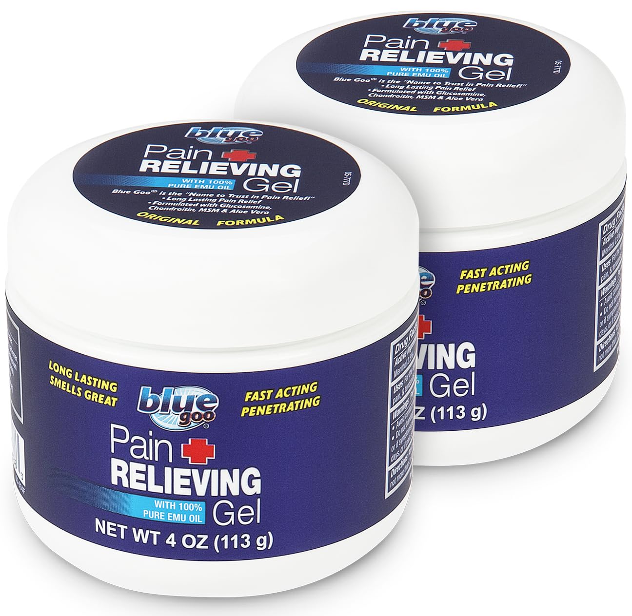 Blue Goo Pain Relieving Gel – Fast-Acting Cooling Relief for Back, Neck and Joint Discomfort, Soothes Headache, Leg and Foot Pain, Made with 100% Pure Emu Oil – 32 oz (1 Pack) — Amazon image 14