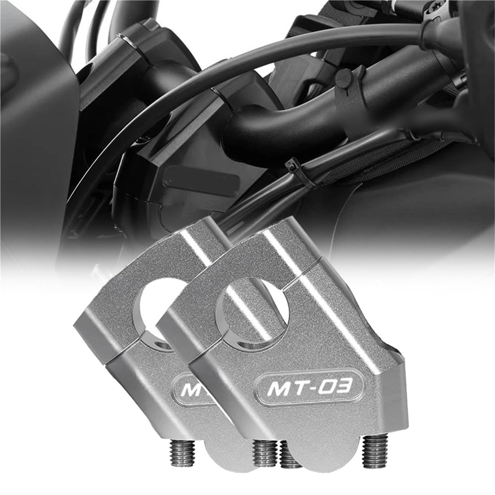 Riser de guidon MT03 Yamaha réglable pour un meilleur contrôle de pilotage moto