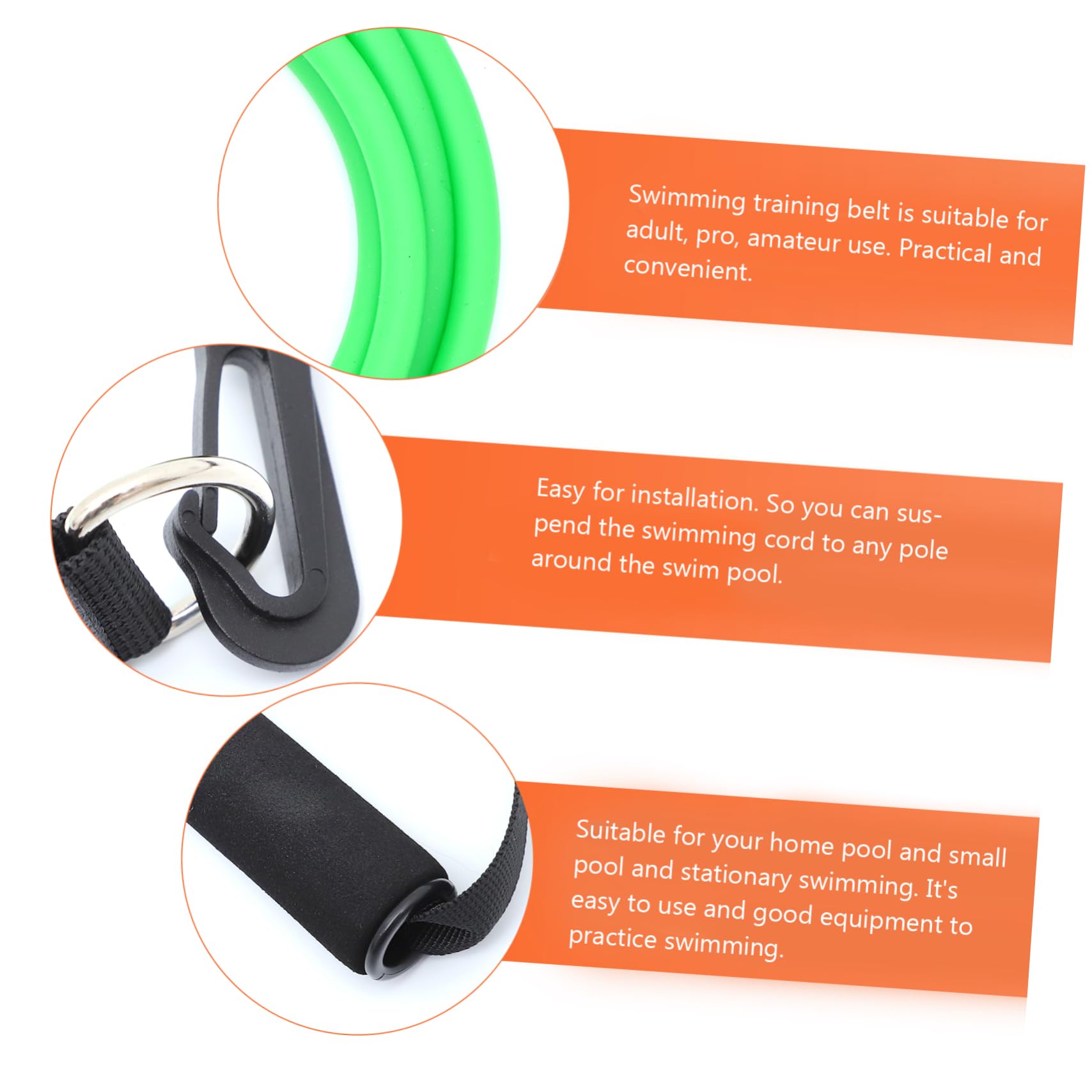 CORHAD Swim Resistance Bands Set Swimming Resistance Belt Swim Training Equipment for Pro Amateur Home Use