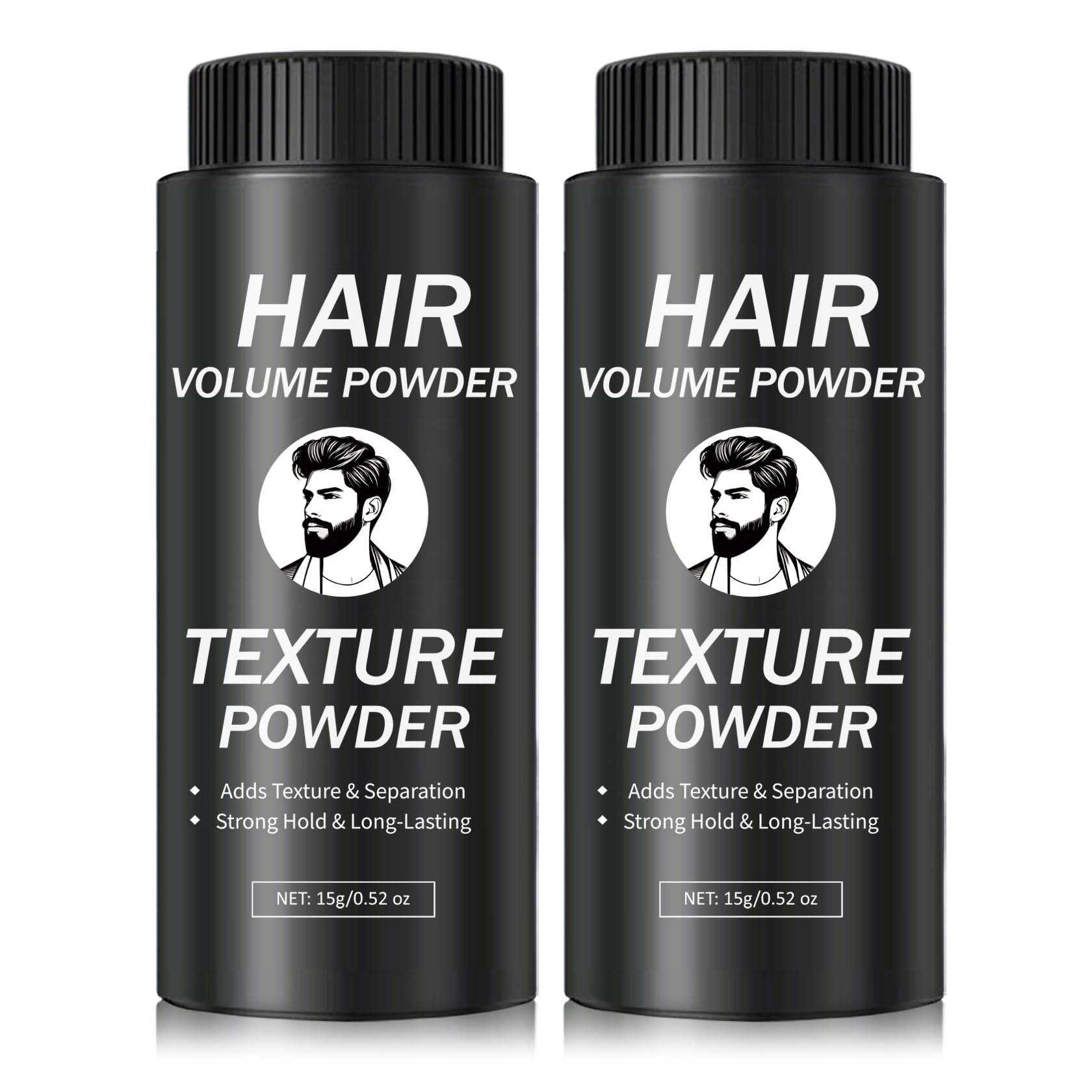 2PCS Hair Texture Styling Powder for Men Women Hair Texturizing Volumizing Powder Add Instant Volume Long-Lasting Hold Non-Greasy