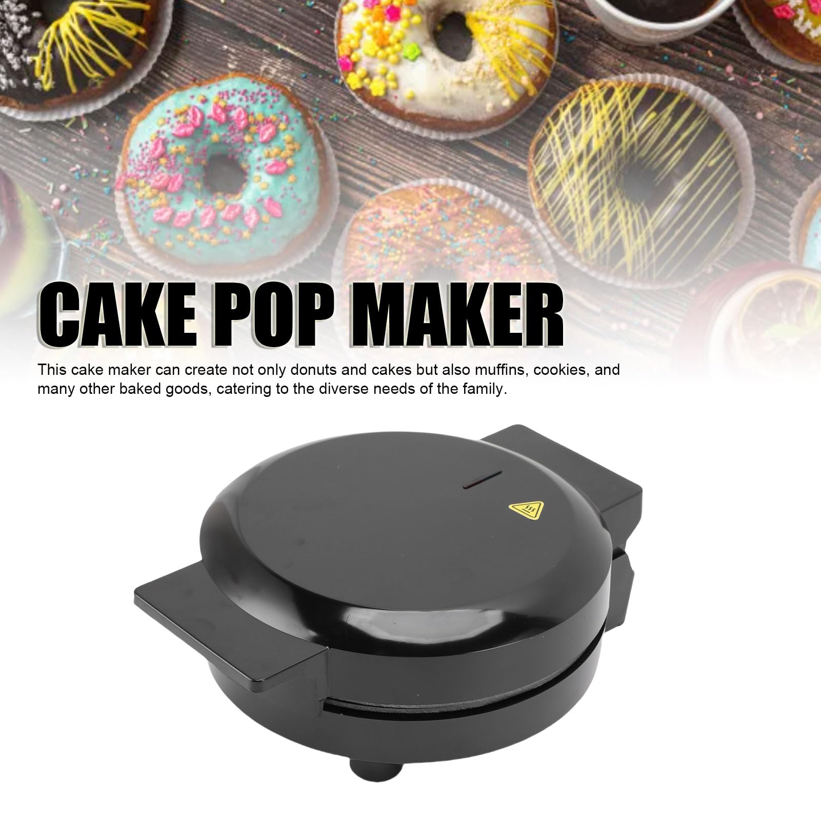 Electric Cake Pop Maker Machine Set, Kraftvoller Kuchen -Pop -Hersteller, Einfaches und Schnelles Backen mit Schokolade, Nüssen, Früchten und Mehr für Familienversammlungen (220V EU-Stecker)