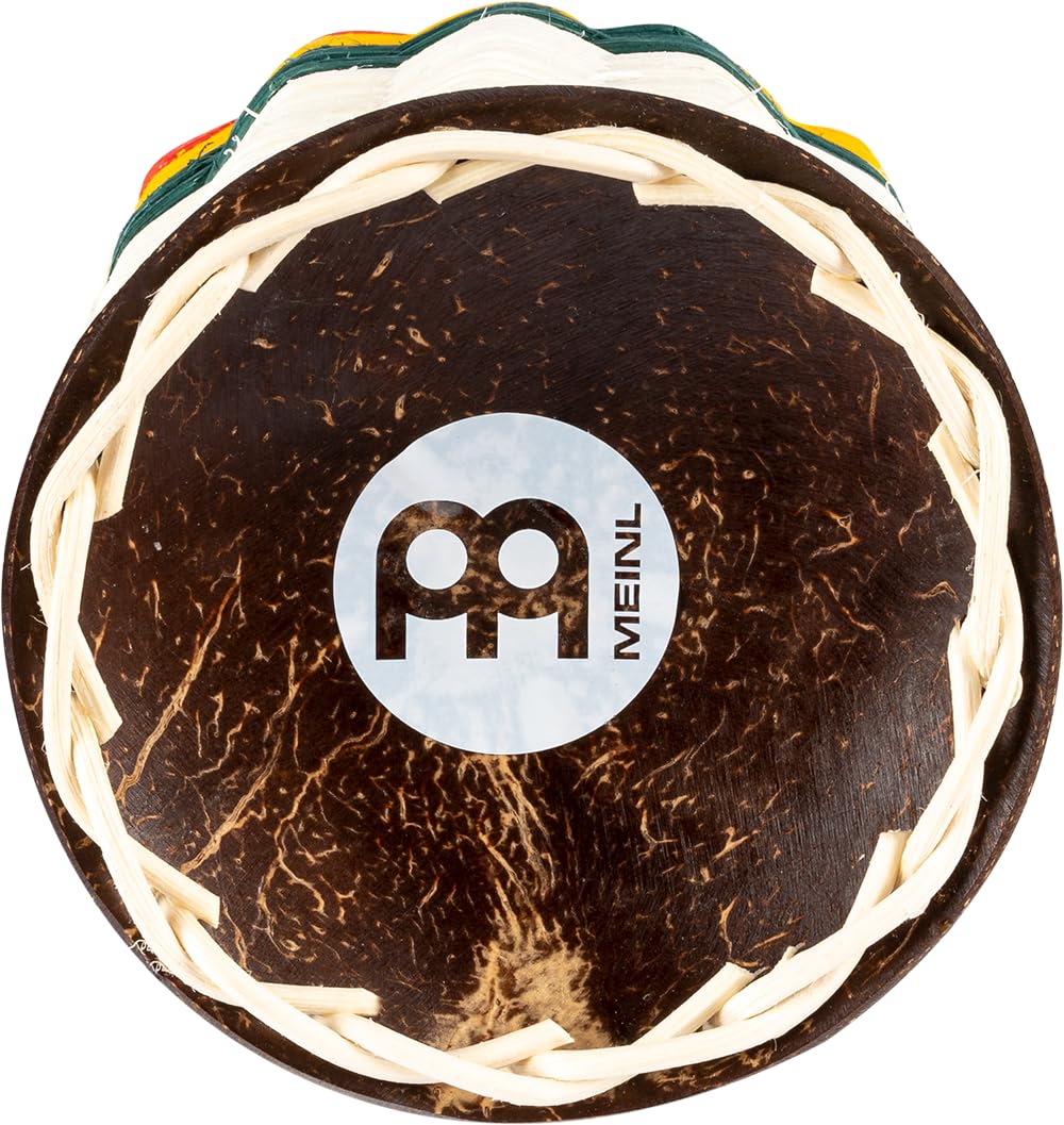 Meinl Percussion CAX3 - Caxixis/Ganza, misura grande, colore: Legno naturale, rosso, giallo, verde
