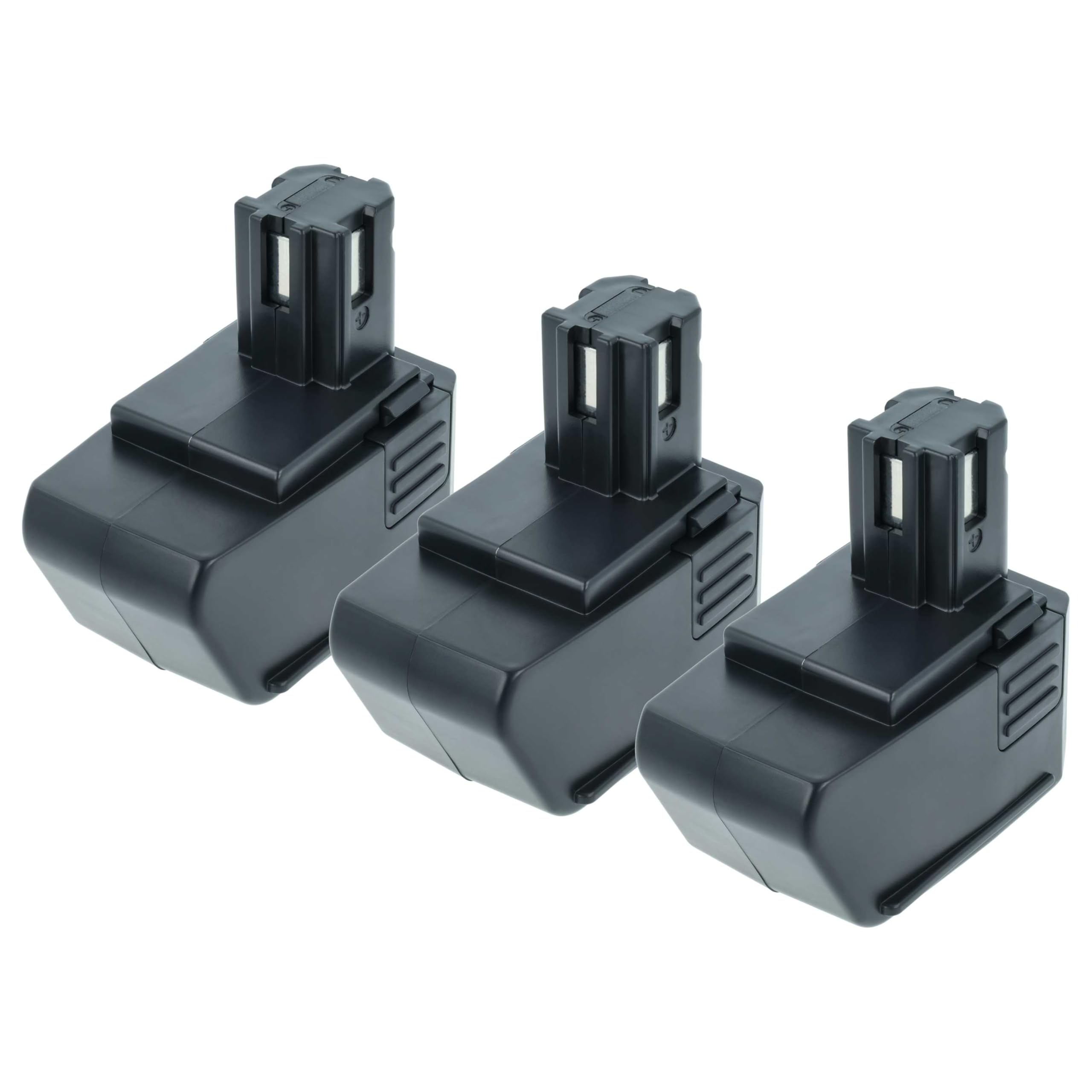 vhbw 3 x akumulator zamienny do Hilti SPB105, 265605, 334584, 315078, SBP10 do narzędzi (2100 mAh, NiMH, 9,6 V)