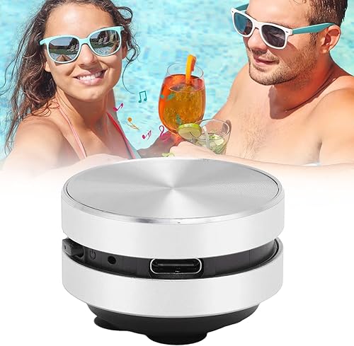 Miniatura 4 de Bluetooth Bone Conduction Speaker, Stereo Bass Sound Dual Speaker Portable Small Wireless Speaker with Suction Cup for Home Travel, Supported