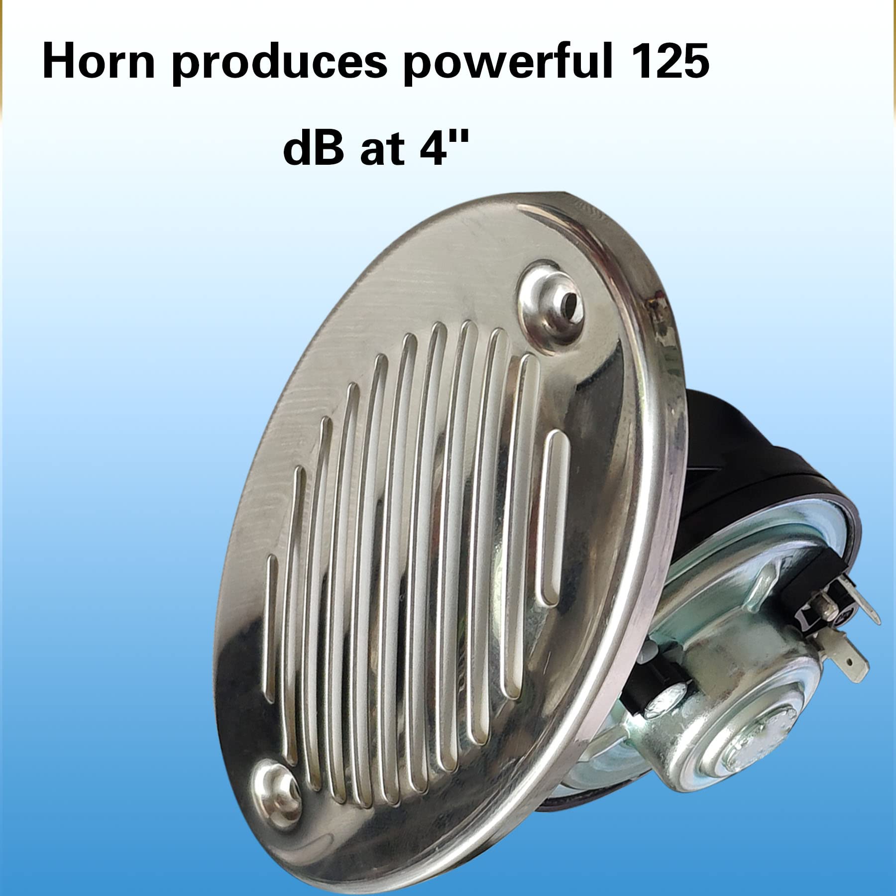5190512 - Klaxon marin 12 V 125 dB, son lumineux, en acier inoxydable 316, klaxon marin dissimulé