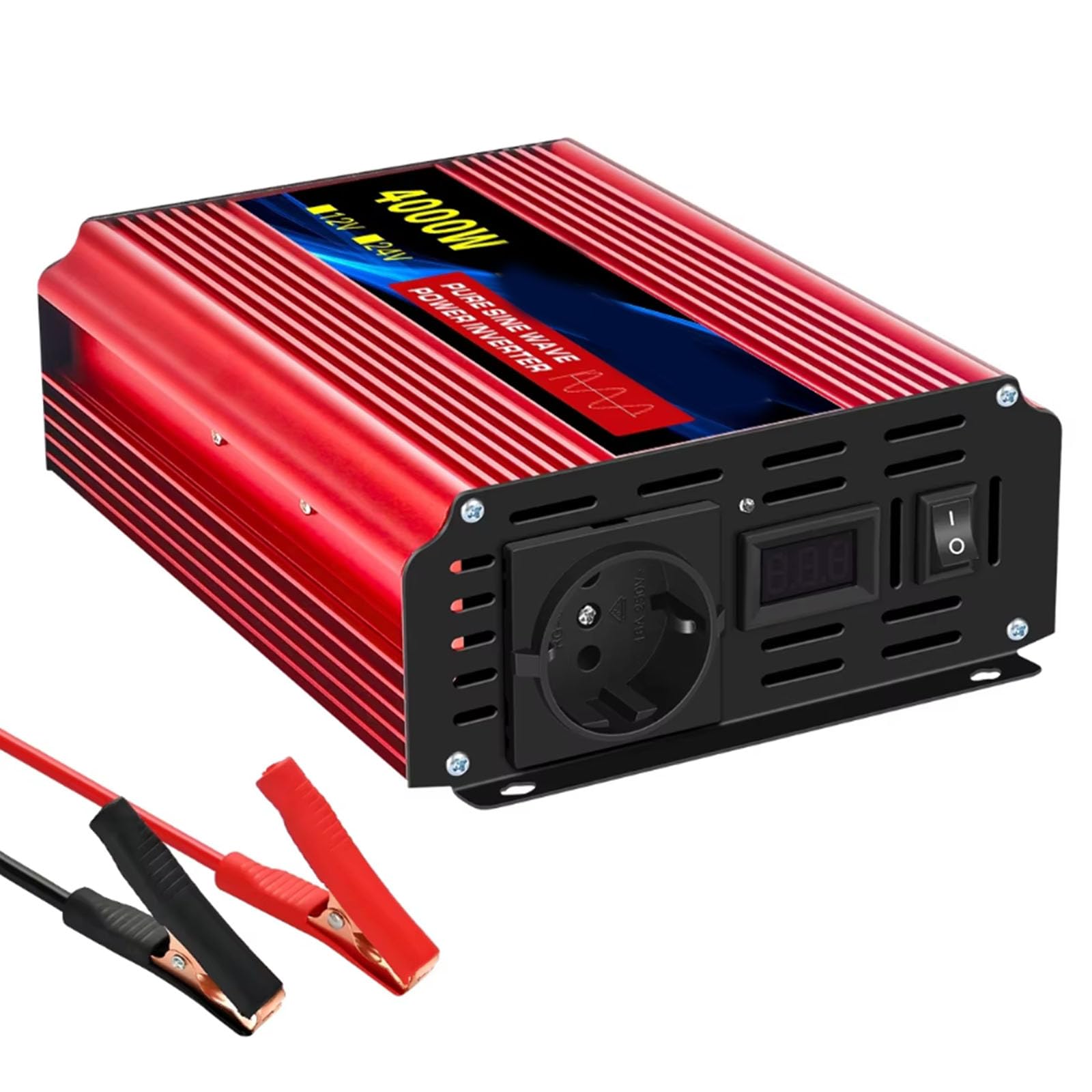 Onduleur 12V 24V pur sinus 4000W élimine les coupures de courant en véhicule