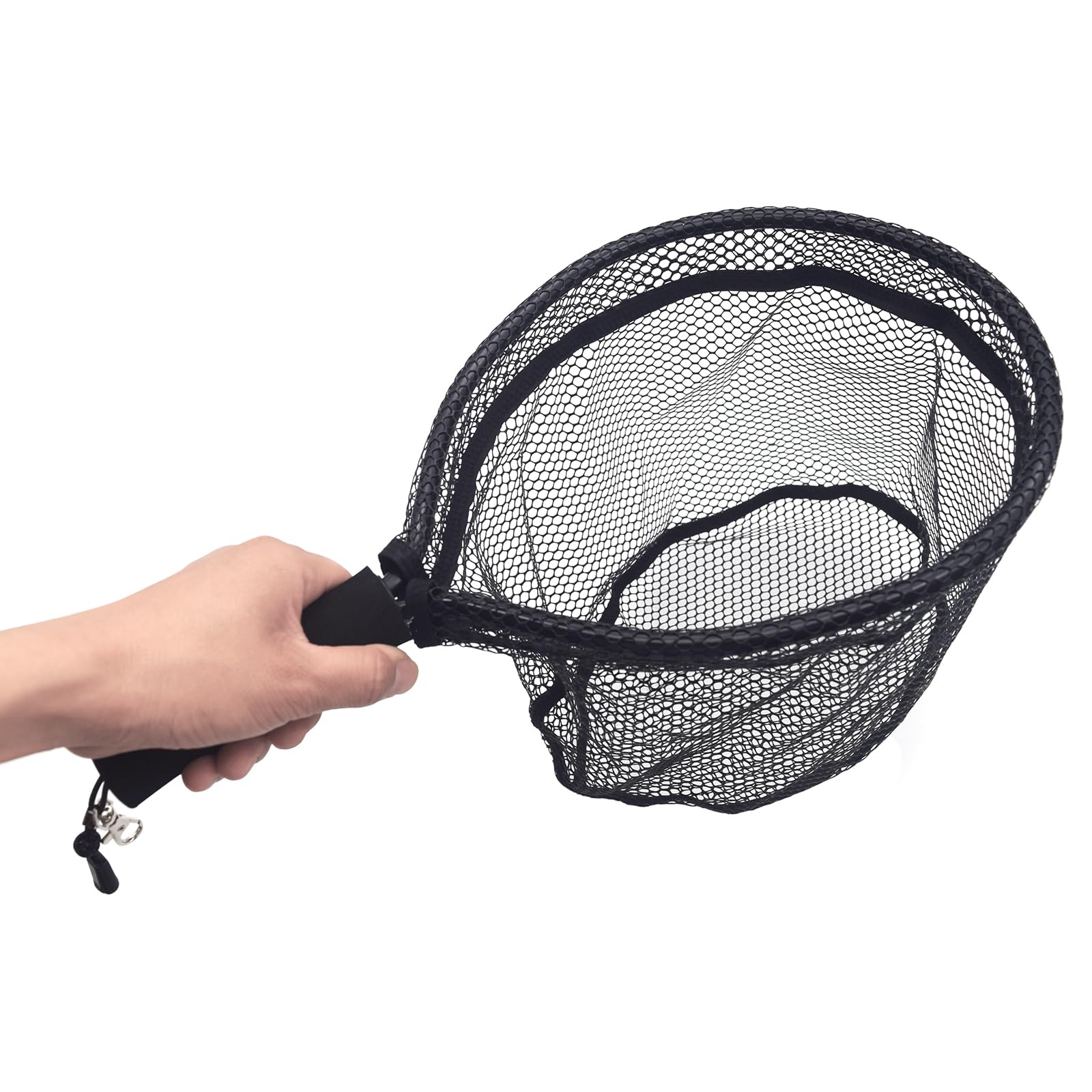 Aluminum Alloy Mini Fly Fishing Net Soft Rubber Mesh Kayak Trout Landing |  eBay