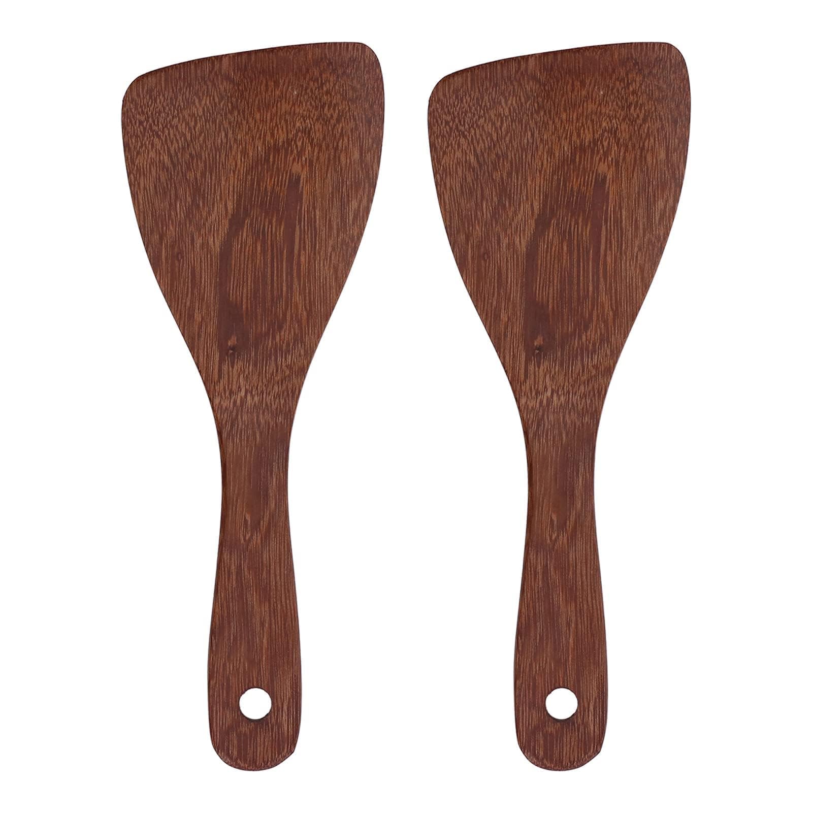 2PCS Rice Paddle Wooden Paddle Rice Spatula Rice Spoon Paddle Rice Paddle Spoon Self Stirring Pot Stirrer