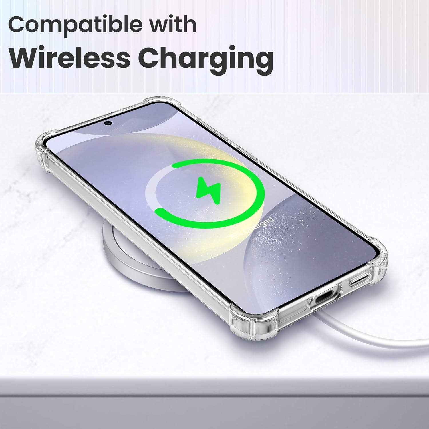 DEFBSC Soft Case Compatible with Samsung Galaxy S25, Clear Floral Flower Pattern Print Design Flexible TPU Shockproof Cover for Women Girls, Flower Protective Phone Case,Pink Cosmos - Image 7