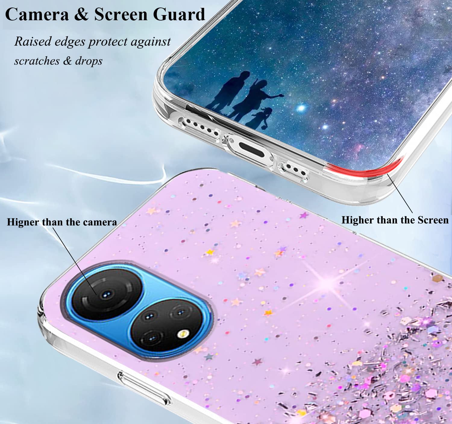 Custodia Tactical Quantum Stealth per iPhone 17 Pro Max con angoli rinforzati - trasparente / nera
