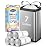 Teivio 7 Gallon 100 Counts Strong Drawstring Trash Bags Garbage Bags, Medium Kitchen Trash Can Bathroom Bin Liners, Plastic Trash Bags for Home Office Kitche, White