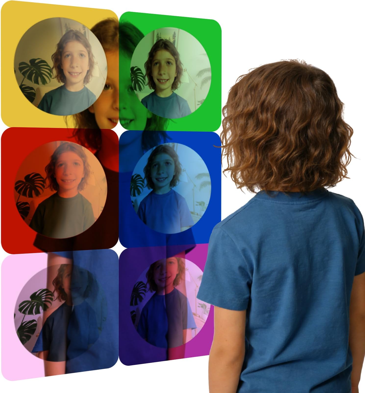 6 Pcs Sensory Wall Bubble Mirrors, Acrylic Multi Color Interactive Mirror for Kids Classroom Kindergarten Sensory Room, Visual Tactile Stimulation Wall Decor