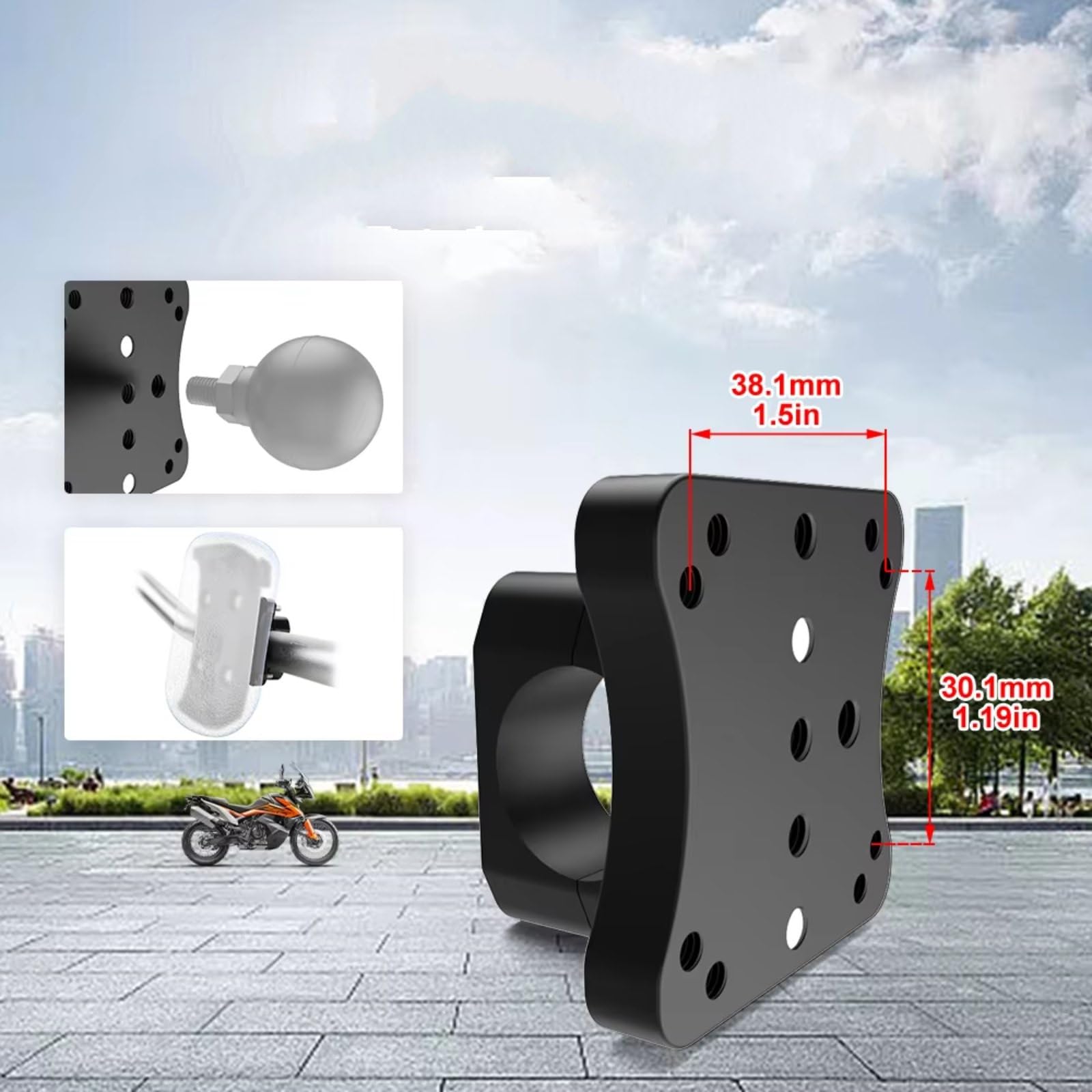 Soporte Móvil Moto para CRF1000L 2015 2016 2017 2018 2019 2020 2021 2022 Soporte De Navegación para Motocicleta Soporte De Placa GPS Soporte De Navegación GPS para Motocicleta