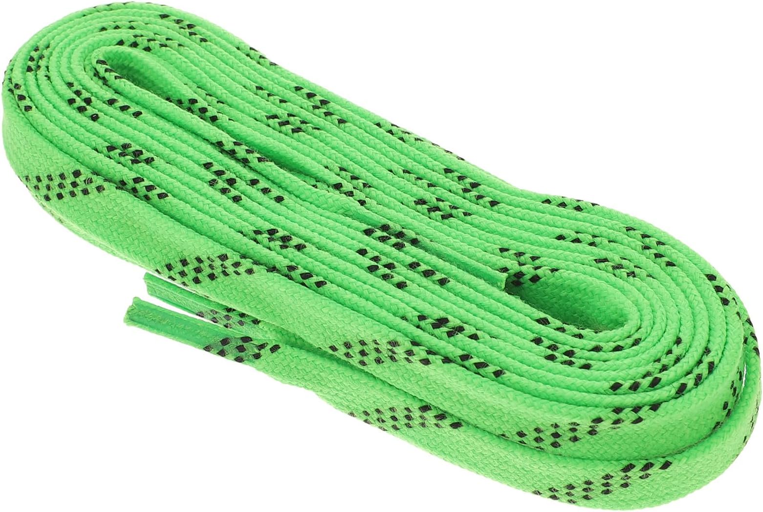 1 Pair Professional Ice Hockey Skate Laces Waxed Shoelaces Anti-freezing Anti- Shoe Laces for Sports Skiing Hockey (green, 96 Inch)