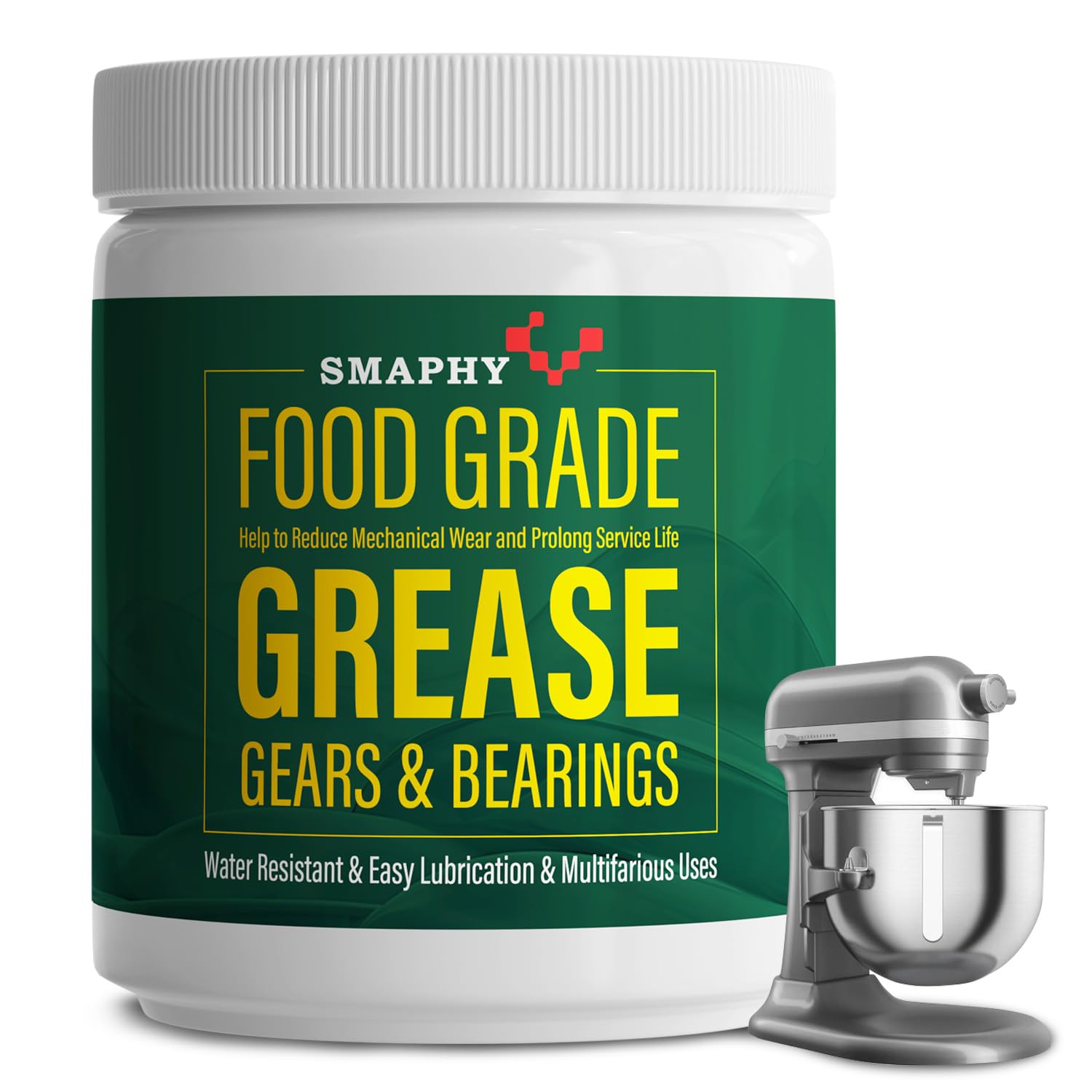SMAPHYFood Grade Grease for kitchenaid Stand Mixer, Mixer Grease Reduces Gear Wear and Extends Machine Life, Universally Suitable for Stand Mixers, Hand Mixers, Meat Grinders, etc