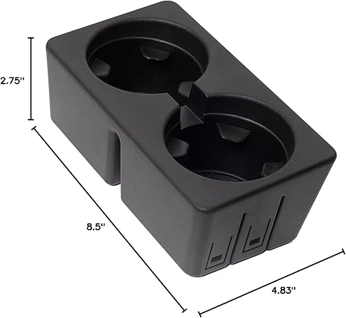Miniatura 5 de Soporte doble de vasos para vehículos GM seleccionados, repuesto de 19154712, consola céntrica frontal, doble almacenamiento