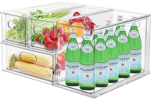 4 Pack Refrigerator Pull Out Drawers
