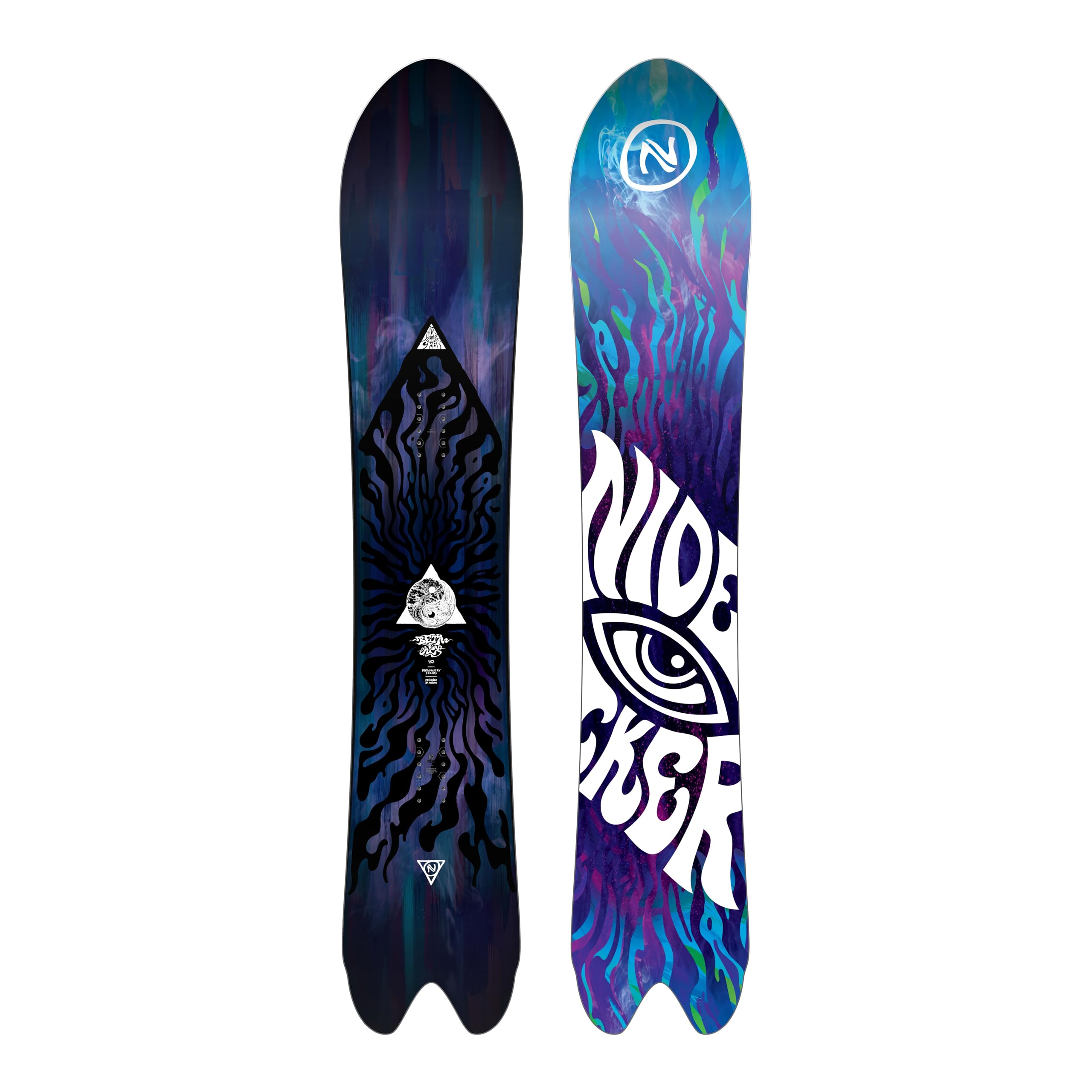 Nidecker BETA APX - Tabla de snowboard para todas las montañas con perfil flexible sensible y curva, 162
