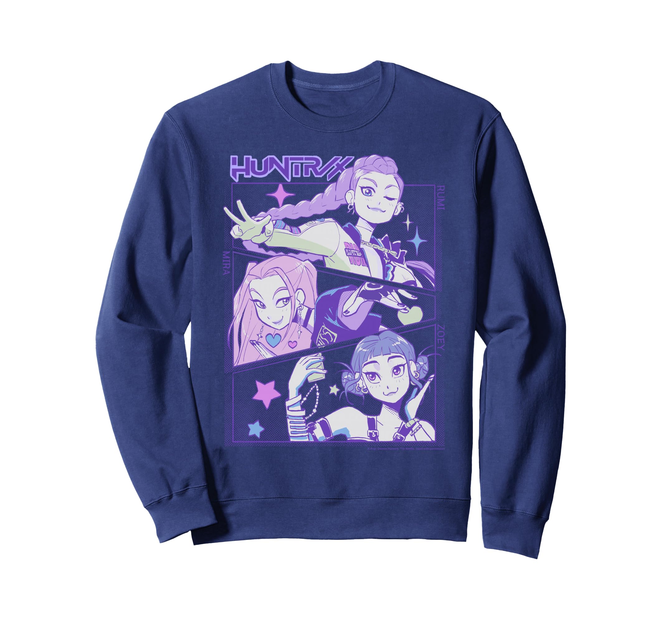Sweat à Capuche Kpop - Design Huntrix/Huntr/X - Taille Fille - Idéal Pour Un Style Décontracté Streetwear