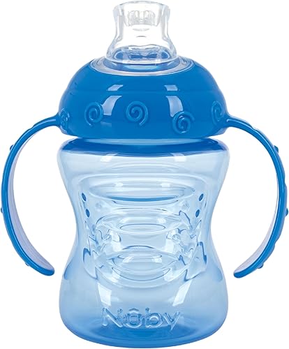 Miniatura 5 de Superboquilla sin derrames Grip N Sip de Nuby 4 meses o más Rojo y azul
