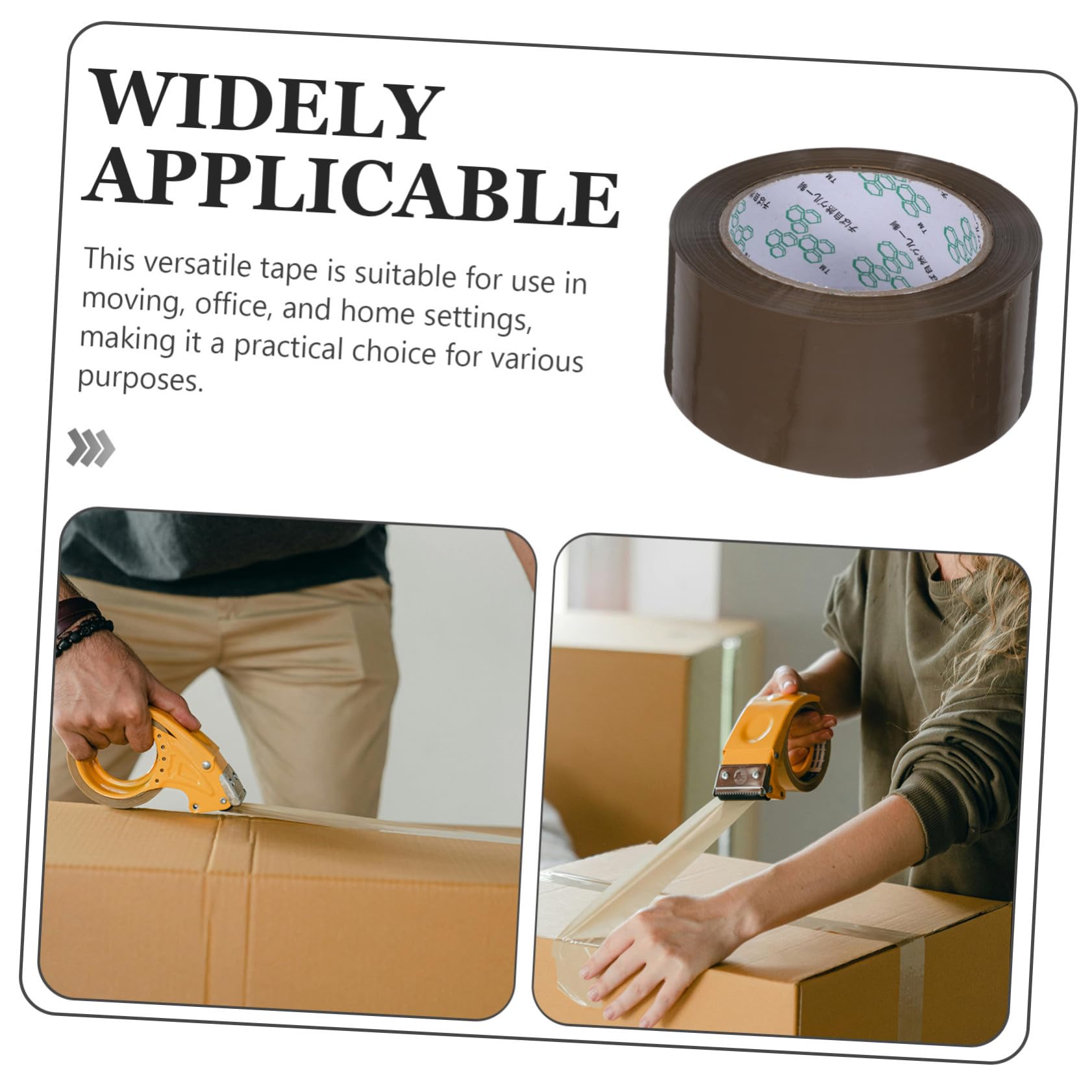5 Rollen Klebeband Paketklebeband Braun Stark Haftend Verpackungsklebeband für Kartons Versand Umzug Vielseitig und Robust