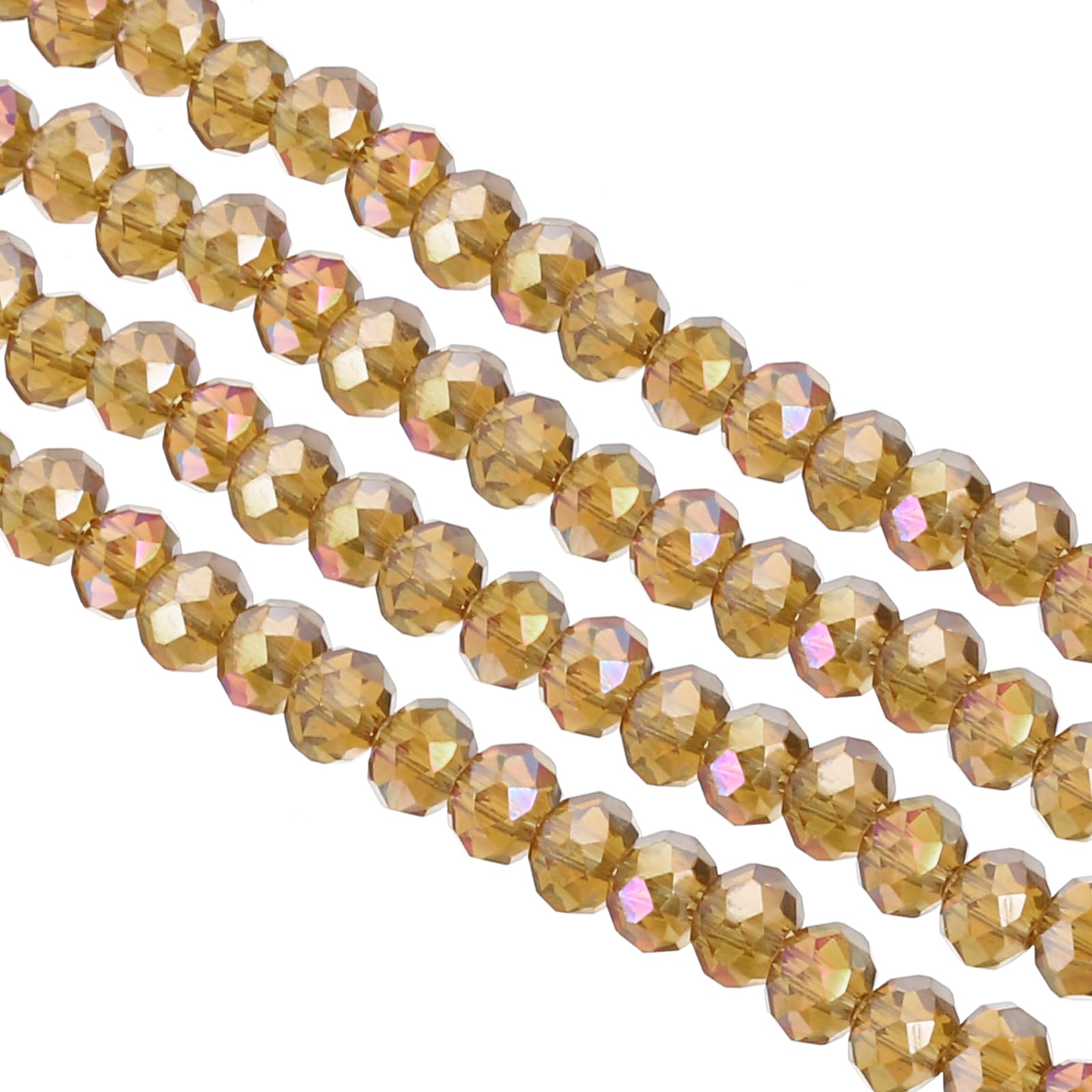 PATIKIL 6 mm Briolette Rondelle Glass Beads