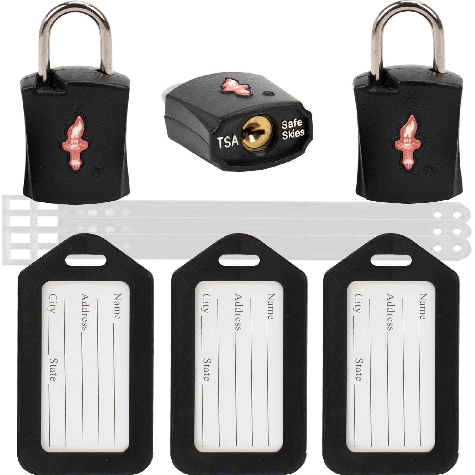 Luggage tag Pack for Portable Door Lock product research image