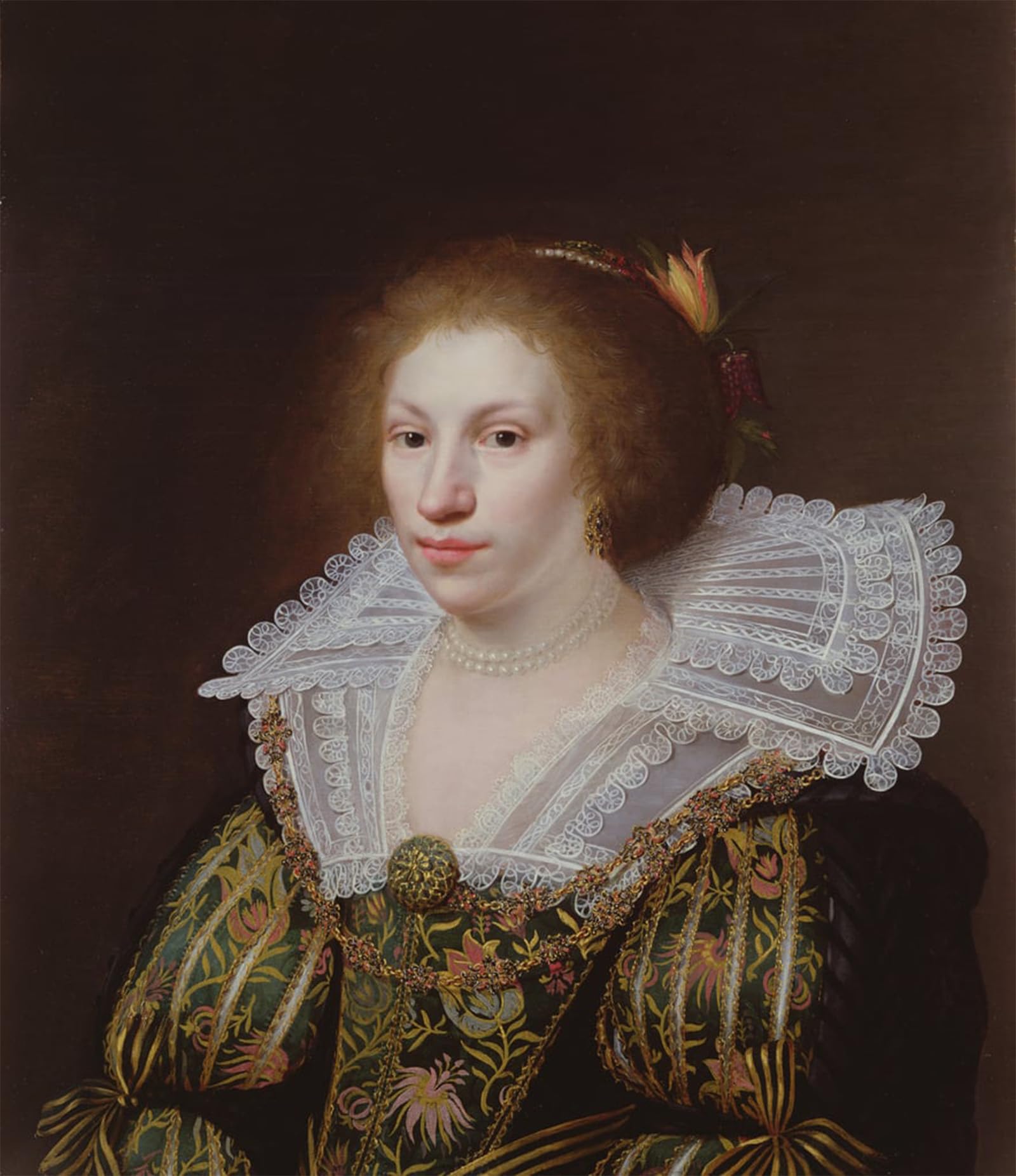 SERENDIPITP Abstract Painting Mural Print Picture Wall Decor Painting Portrait of a Young Woman by Paulus Moreelse Vintage Wall Artwork for Home Decor 60x90cm