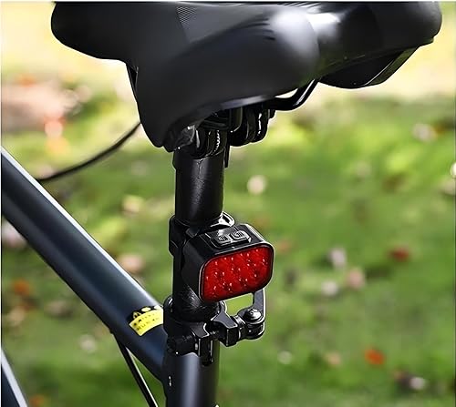 Miniatura 5 de Conjunto de luz de bicicleta de alto brillo de 1200 lúmenes, 10 cuentas LED de alto brillo (6 lejanas y 4 cercanas), IPX4 Life impermeable, batería