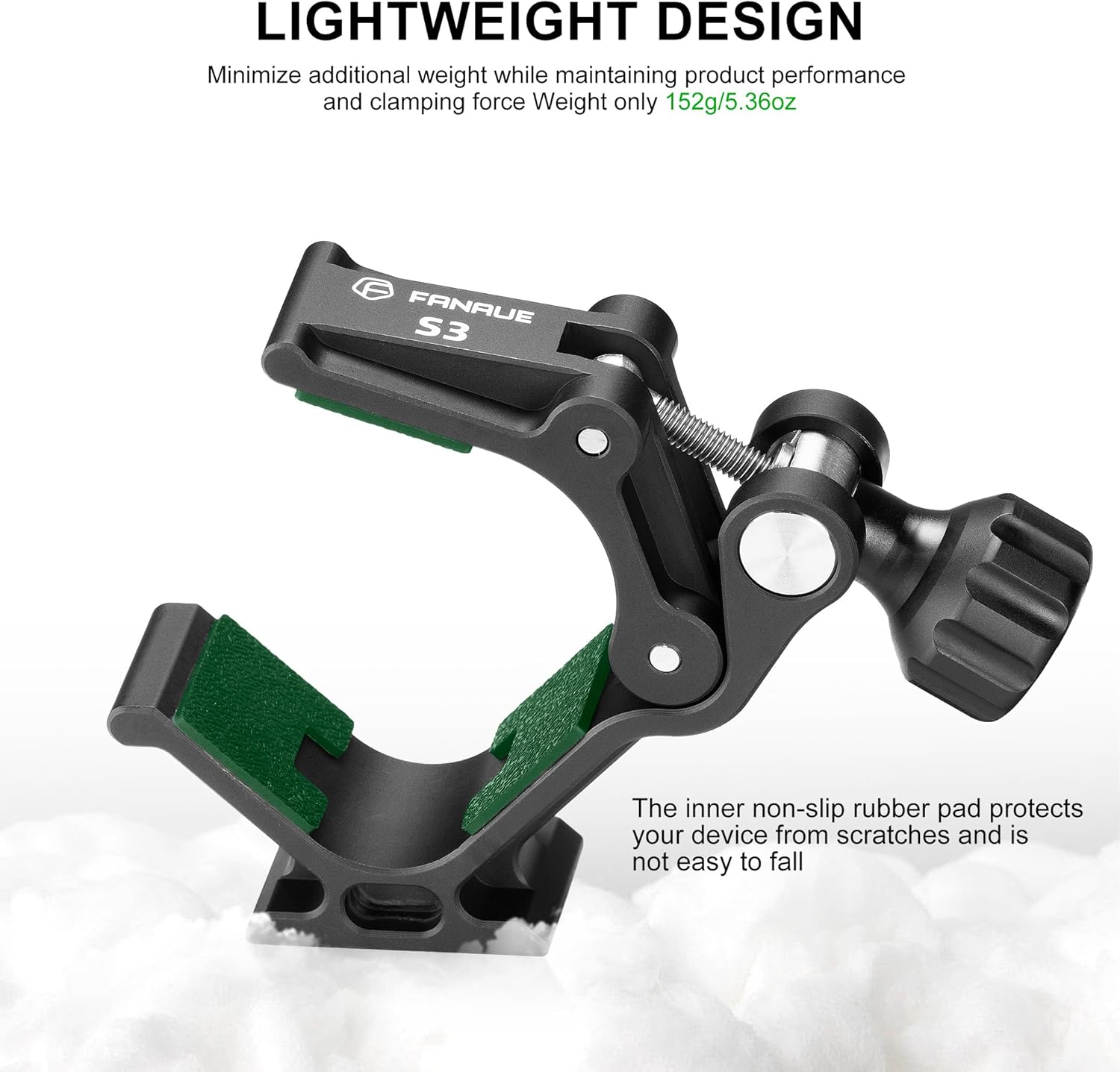 FANAUE S3 Binocular Tripod Mount Adapter with 1/4" & 3/8" Screw and ARCA Quick Release Binocular Tripod Mount, Compatible with Vortex Zeiss Nikon Swarovski Leica Leupold Bushnell Binoculars.