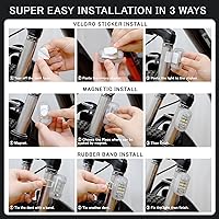 Vista 6 de SEISSO Paquete de 2 luces estroboscópicas LED inalámbricas con control remoto anticolisión, carga USB, kit de luces de emergencia para drones, luces