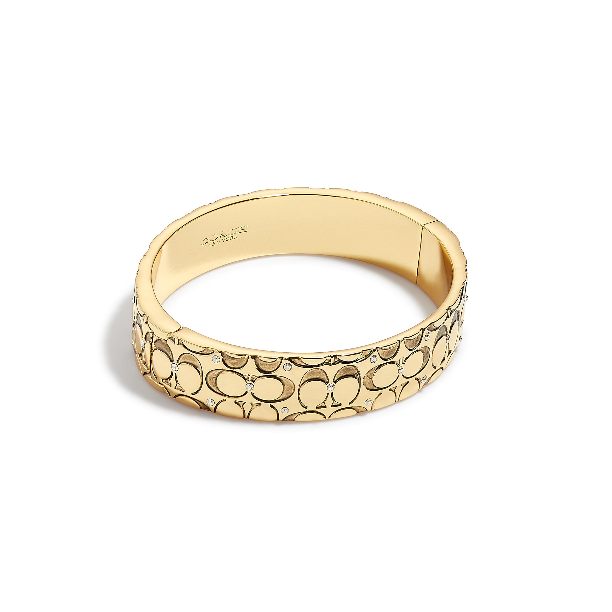 Coach Womens Signature Quilted Bangle Bracelet