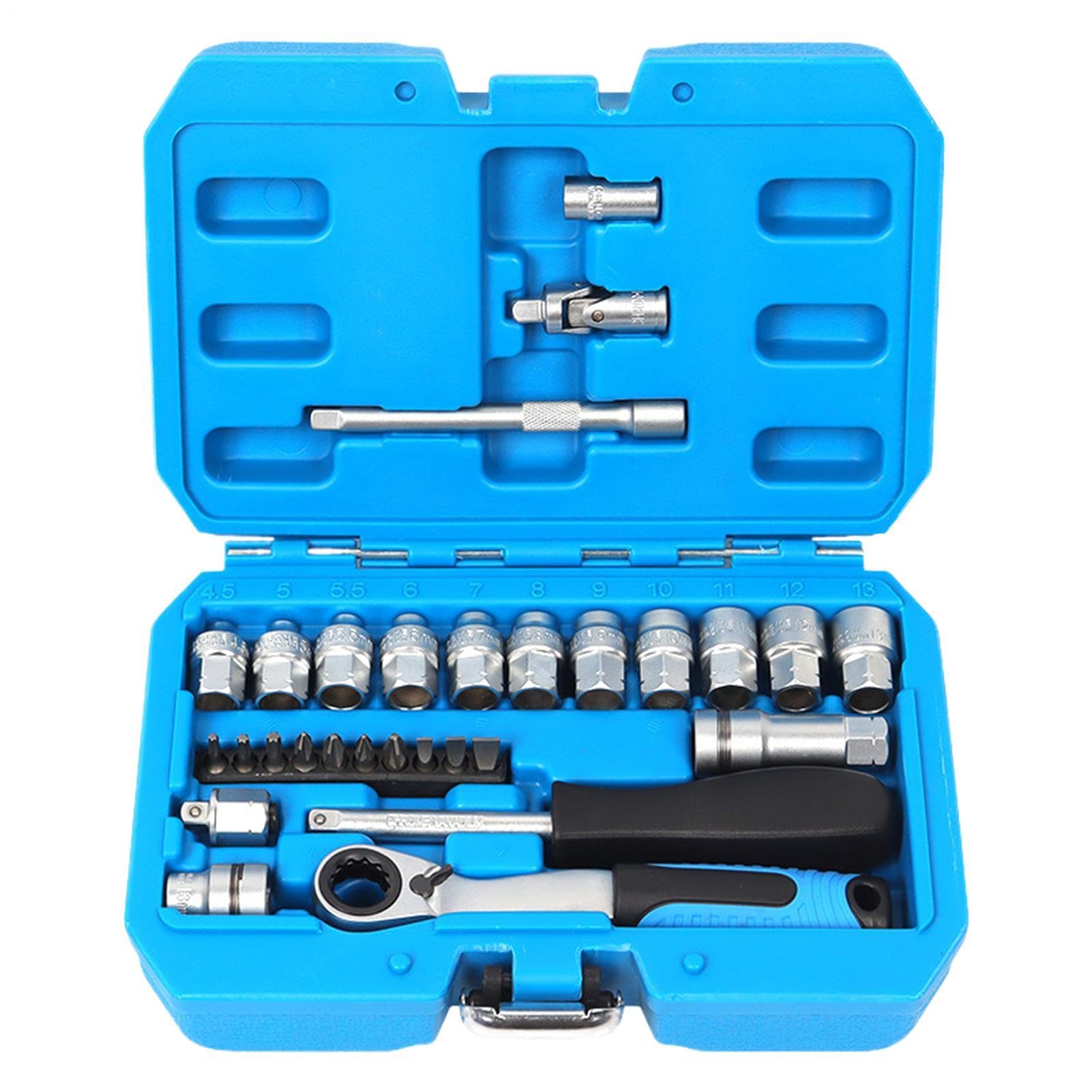 Kit Llaves Genérico - Herramienta De Reparación De Enchufe Cómodo | Llave De Trinquete De Entrenamiento, para Electrónica, Proyectos Hechos Manos, Fontanería, Reparación De Automóviles, Mantenimiento