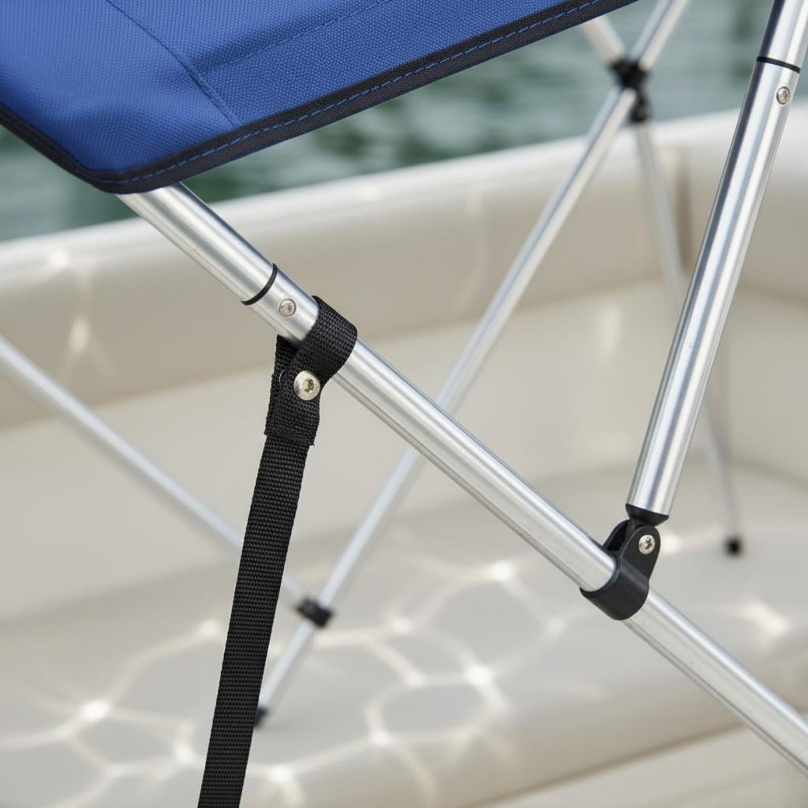 Tenda Barca Tettuccio Copertura Parasole Riparo in Oxford 600D Anti Scolorimento Impermeabile E Protettiva Dai Raggi Staffe con Viti a Mano in Nylon, 4-Beam-01