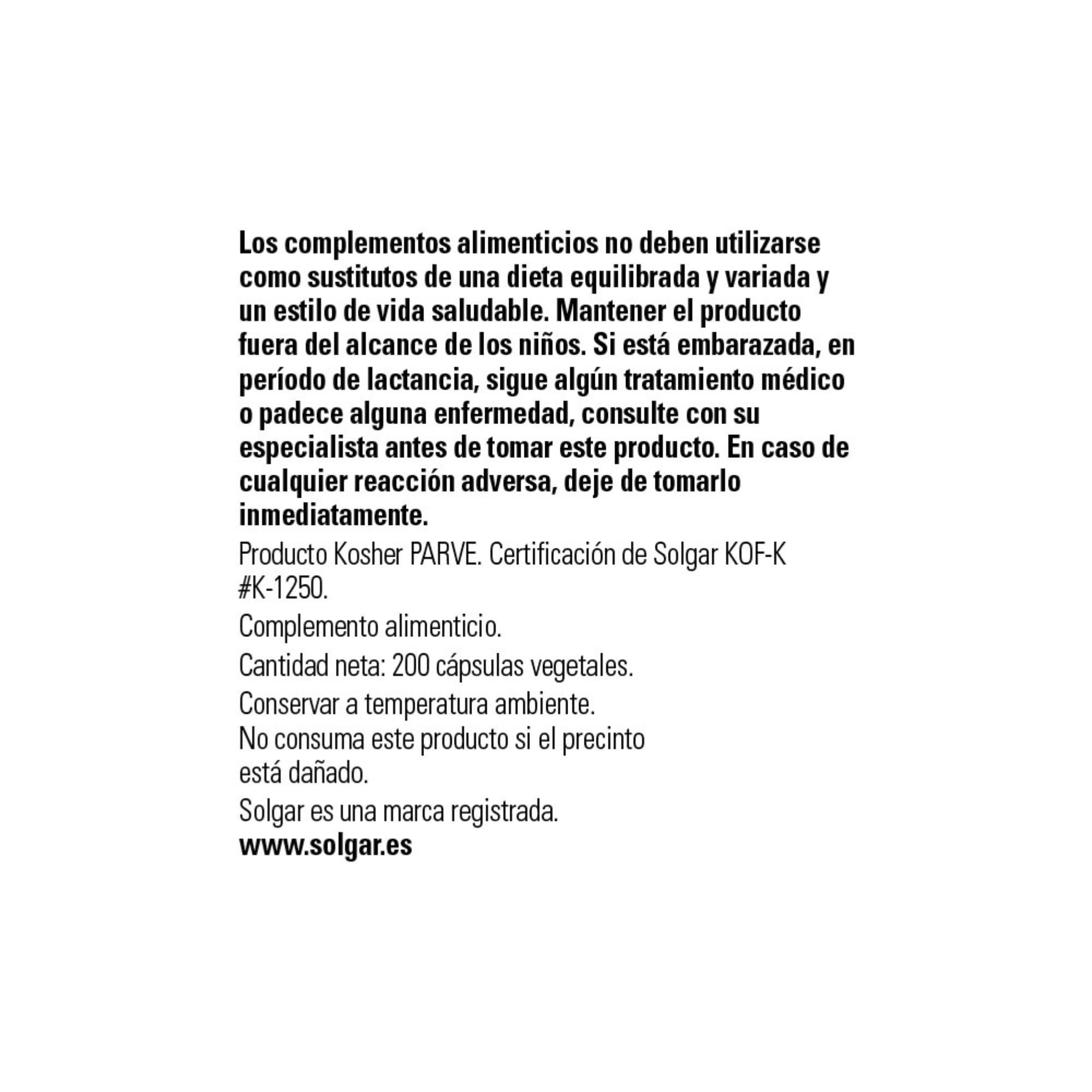 Solgar | Fibra de cáscaras de Psyllium 500 mg | Ayuda a la Digestión | 200 Cápsulas Vegetales
