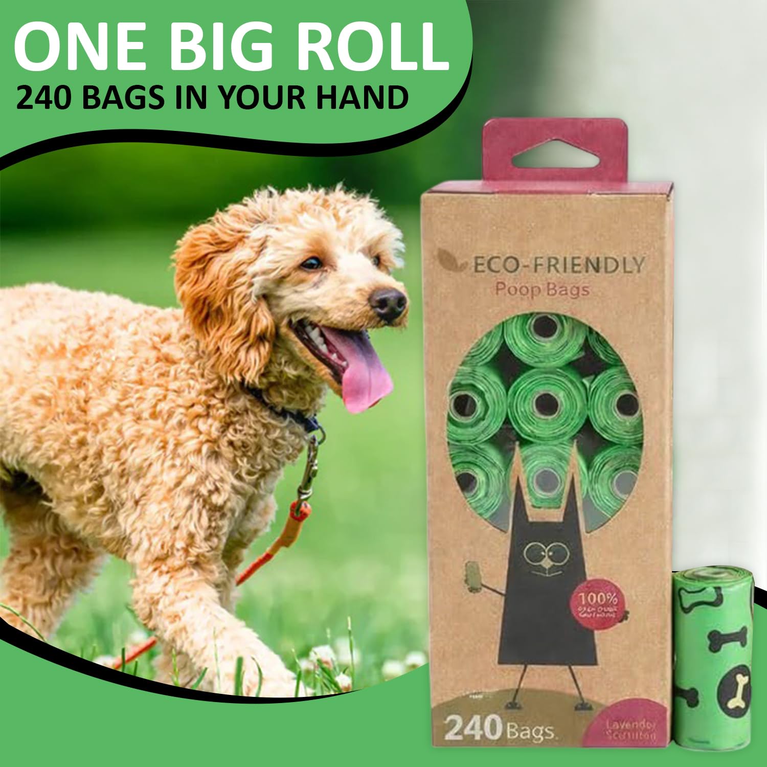 Meadows & Mutts Dog Poop Bags (240 Count) Gallery Image