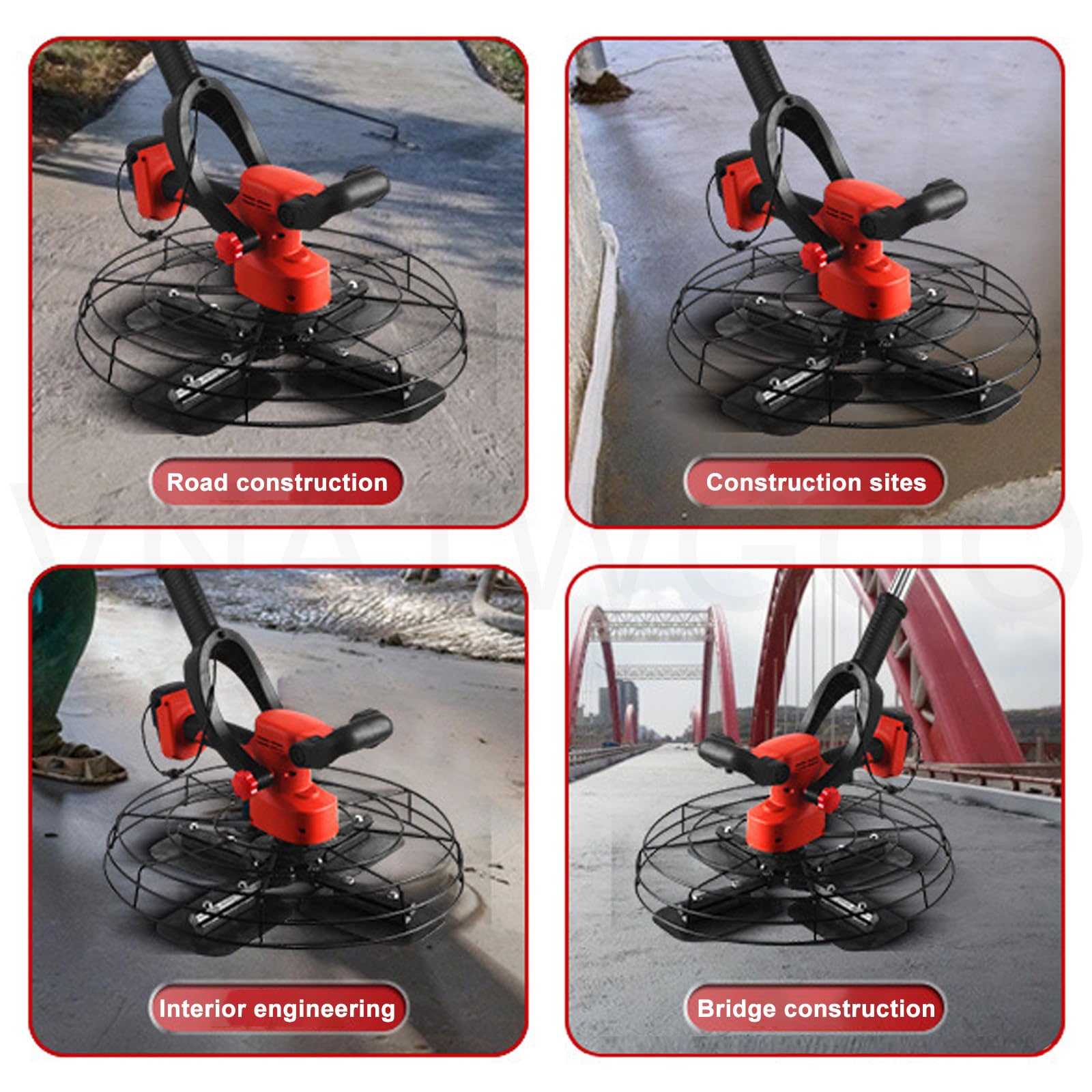 Strumento per Finitura Intonacatrice Regolabile da 40-300 Giri/Min, Levigatrice Elettrica Portatile Professionale, con Doppie Batterie E Asta di Prolunga,30000mAh