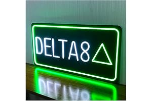 35"x18" LED Delta-8, Smoke Shop Neon Sign
